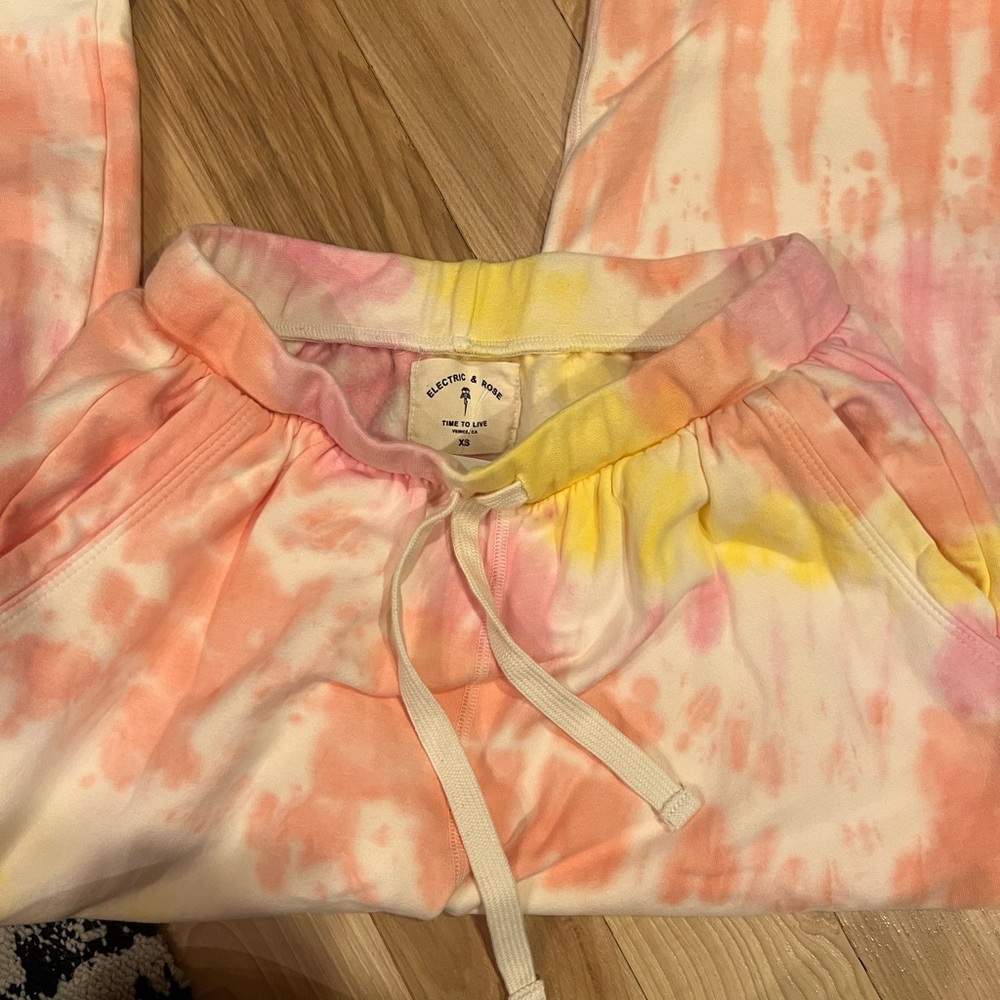 Electric & Rose Tye Die Sweatpants.Size XS. - Picture 3 of 3